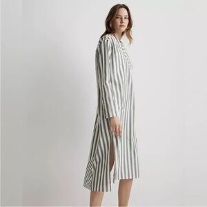 Madewell Poplin Oversized Midi Length Shirtdress